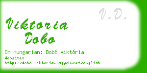 viktoria dobo business card